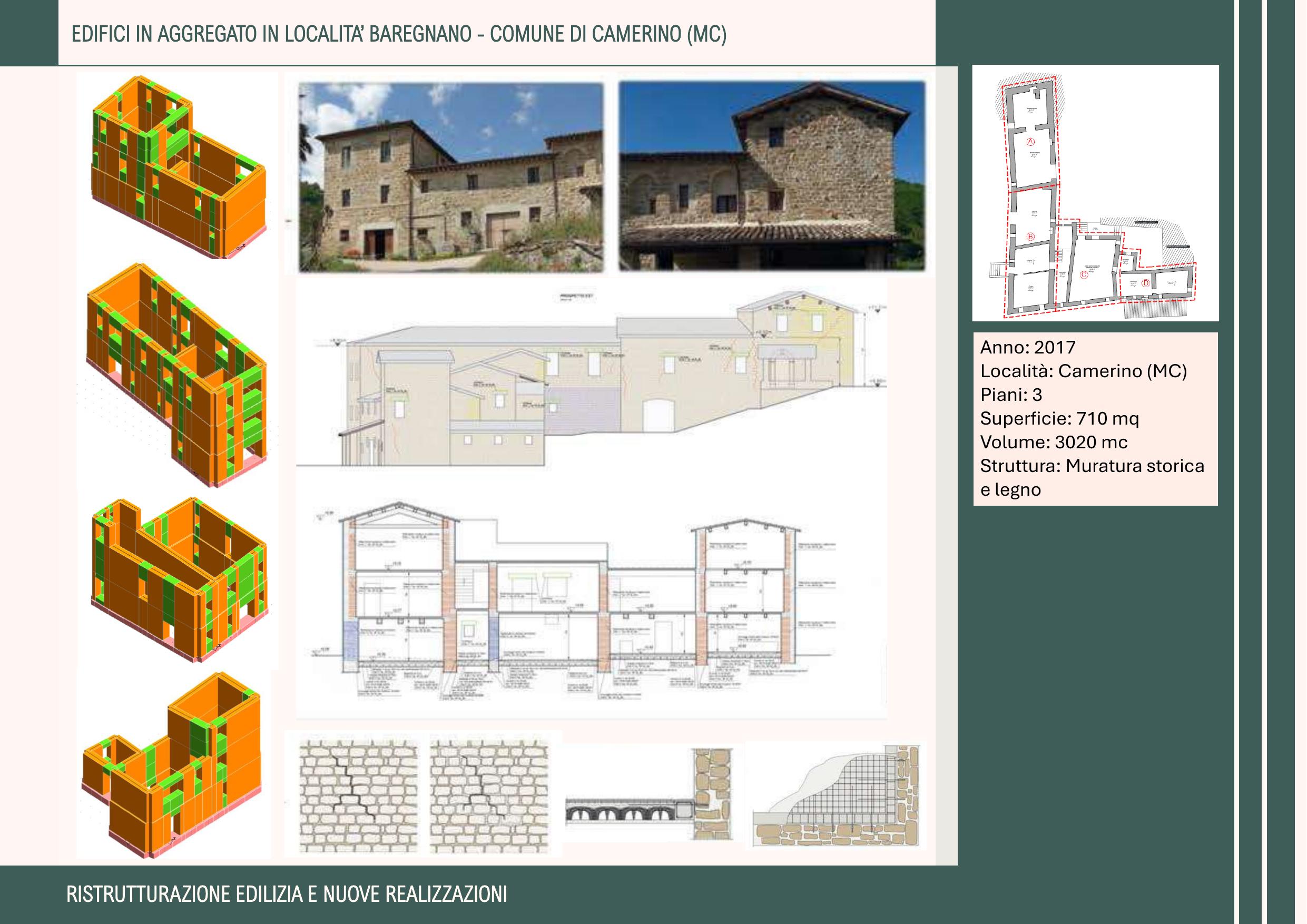 Scheda progetto — Edifici in aggregato in località Baregnano